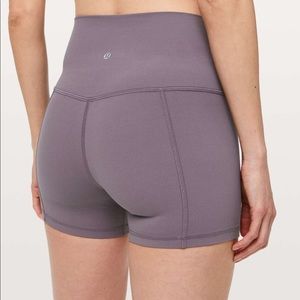 Lululemon Align High Rise Short 4”- Graphite Purple- Size 4